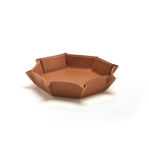 Arte&Cuoio-Collection-Piombo-Vassoio-Ottagonale